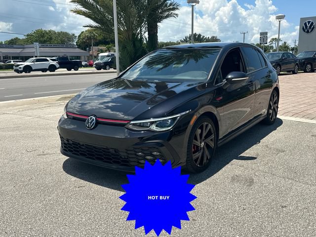 Certified 2023 Volkswagen GTI SE w/ Black Wheel Package FWD image 3