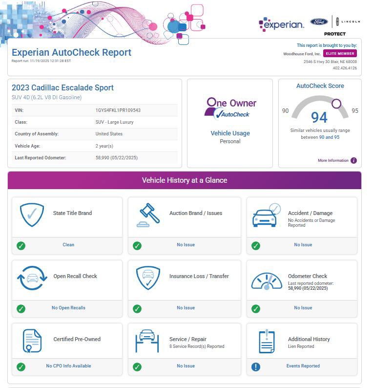 Used 2023 Cadillac Escalade Sport w/ LPO, ONYX Package image 25