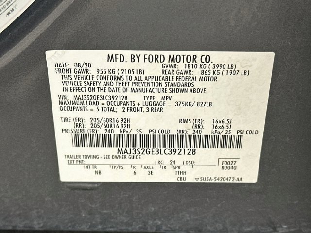 Used 2020 Ford EcoSport SE w/ SE Convenience Package FWD image 25
