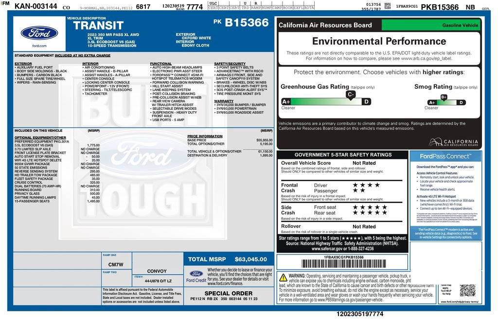 Used 2023 Ford Transit 350 XL image 3