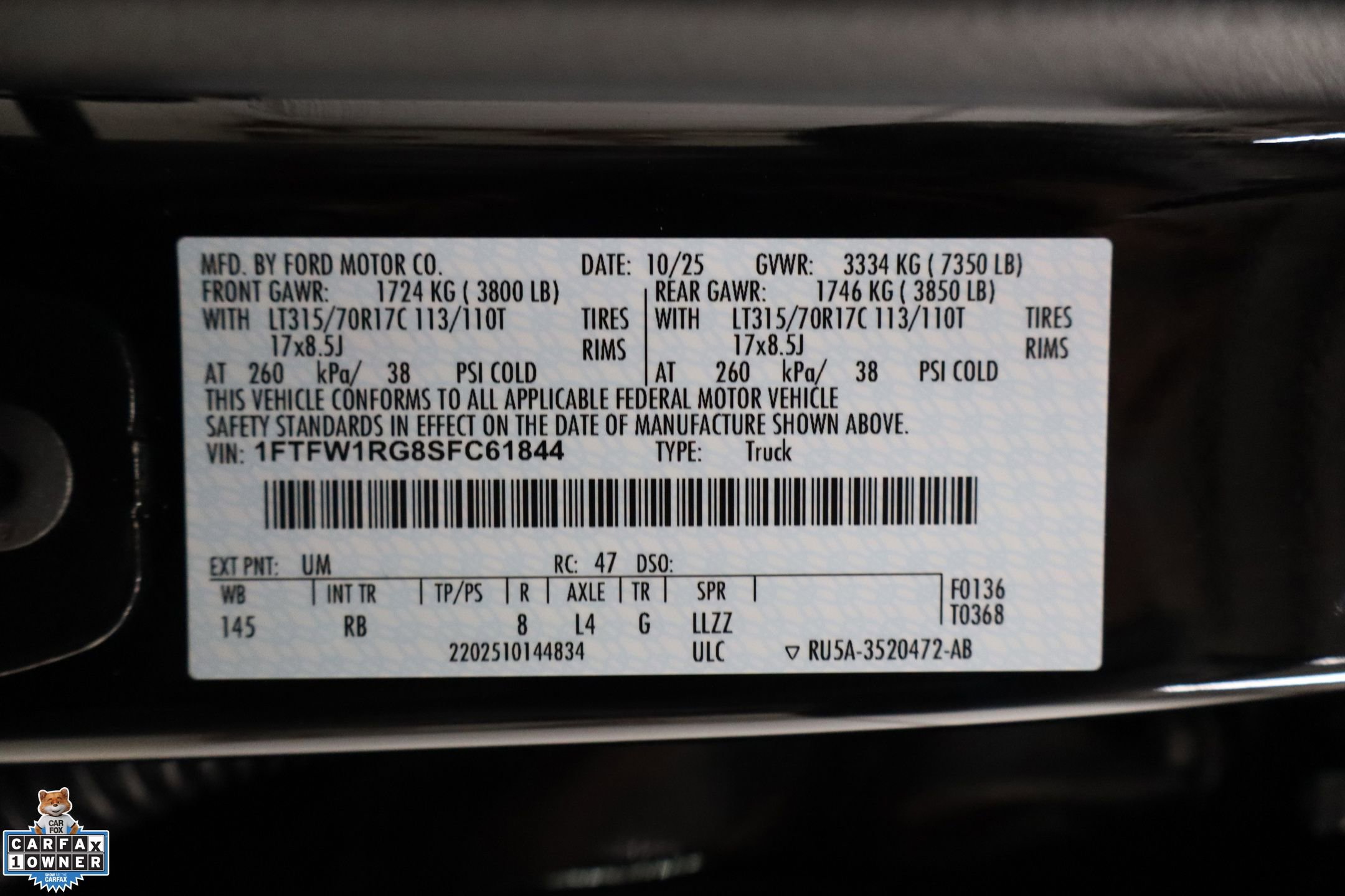 Certified 2025 Ford F150 Raptor AWD/4WD image 30