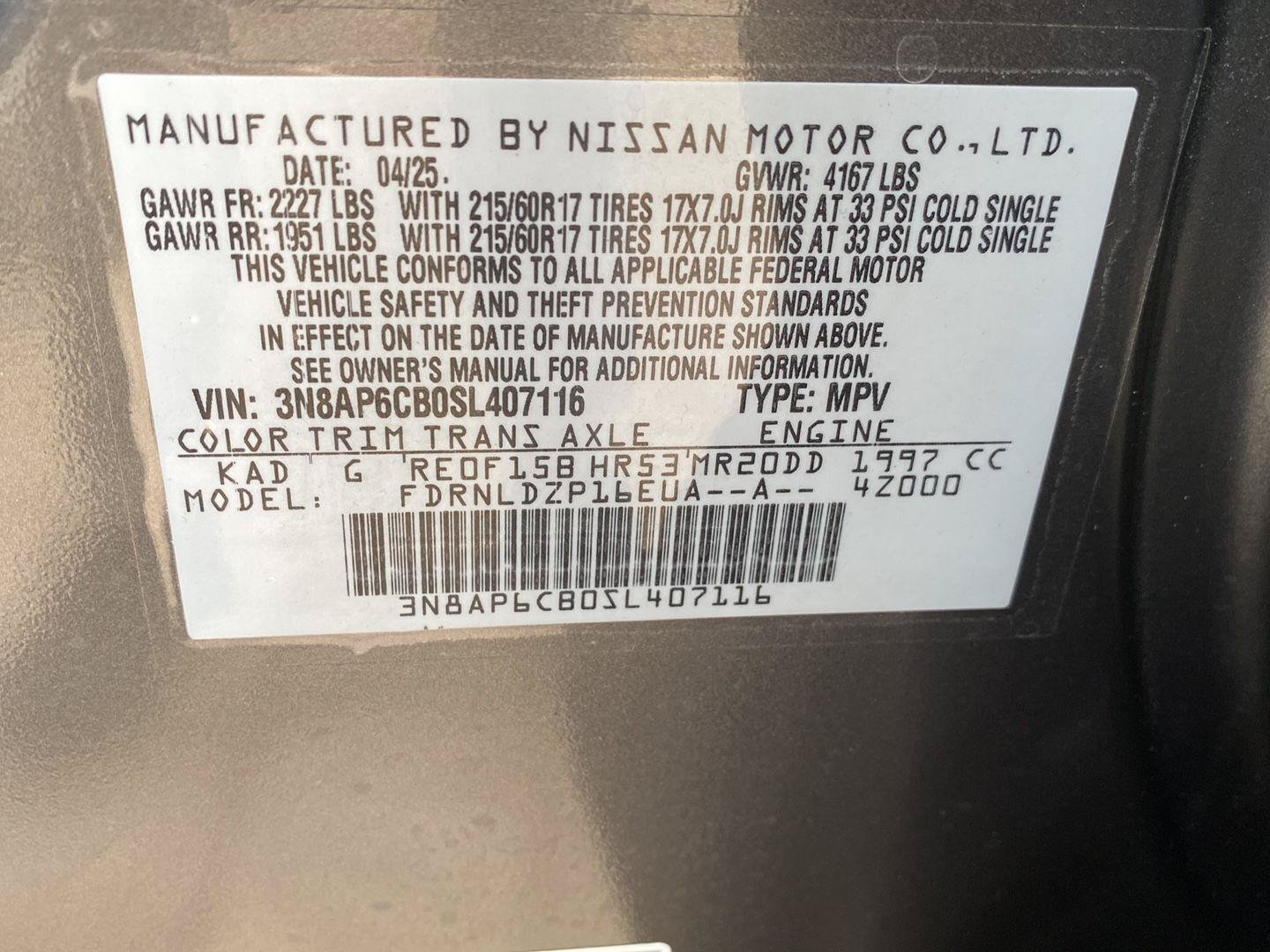 Certified 2025 Nissan Kicks SV AWD/4WD image 16