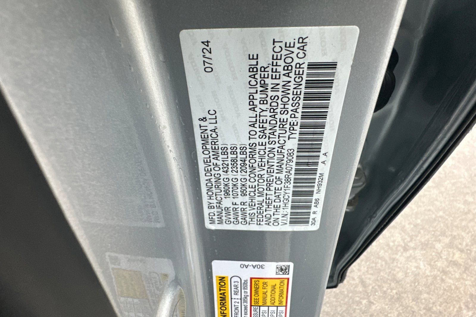 Used 2024 Honda Accord EX image 28