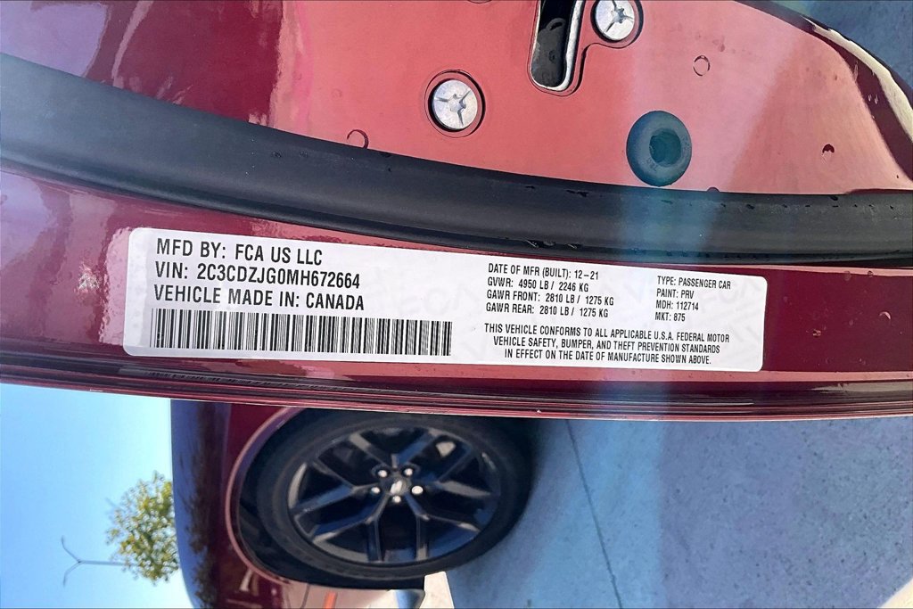 Used 2021 Dodge Challenger GT w/ Blacktop Package RWD image 37