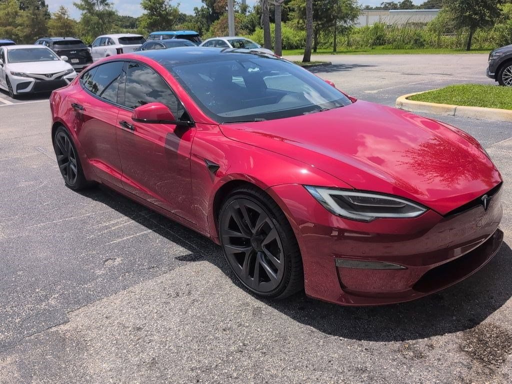 Used 2021 Tesla Model S Plaid AWD/4WD image 2