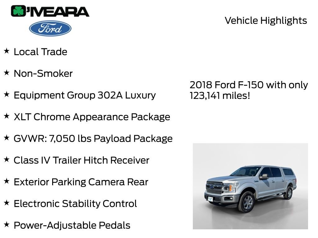 Used 2018 Ford F150 XLT w/ Equipment Group 302A Luxury image 8