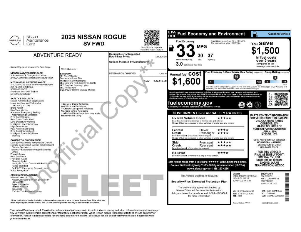 Used 2025 Nissan Rogue SV FWD image 4
