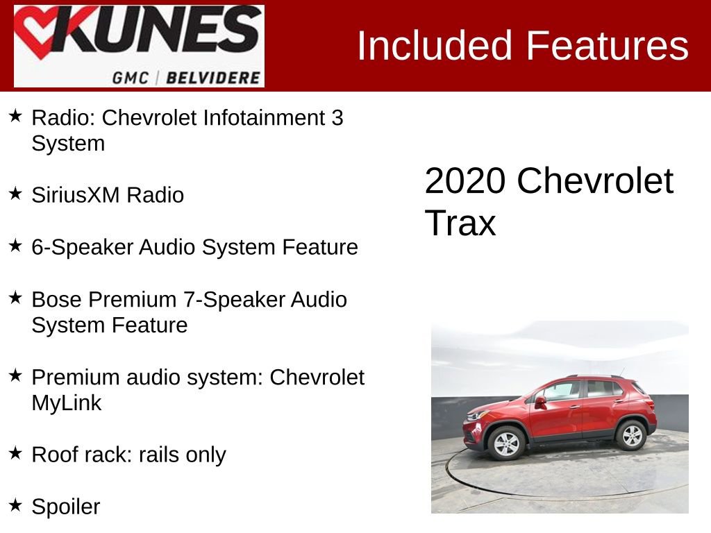 Used 2020 Chevrolet Trax LT w/ Sun & Sound Package image 2