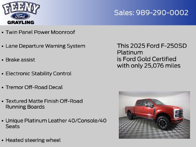 Used 2025 Ford F250 Platinum w/ Tremor Off-Road Package AWD/4WD image 20