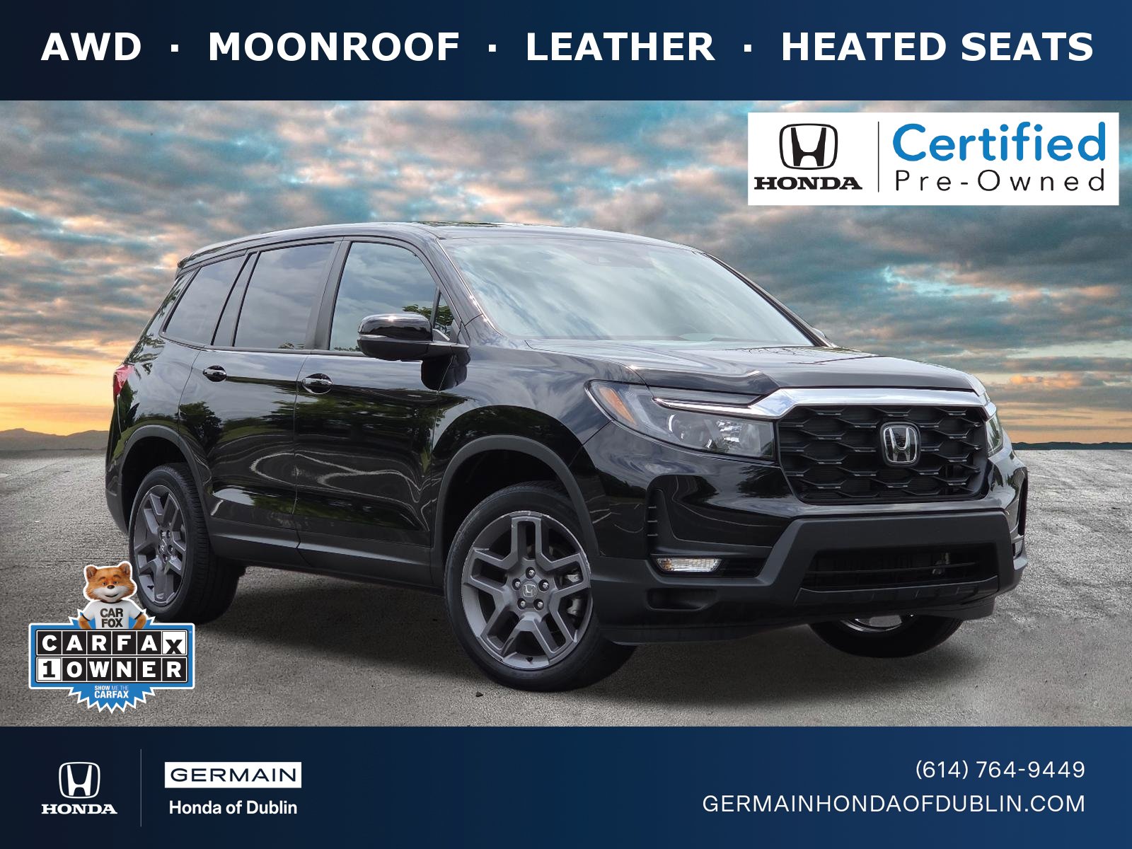Certified 2023 Honda Passport EX-L image 1