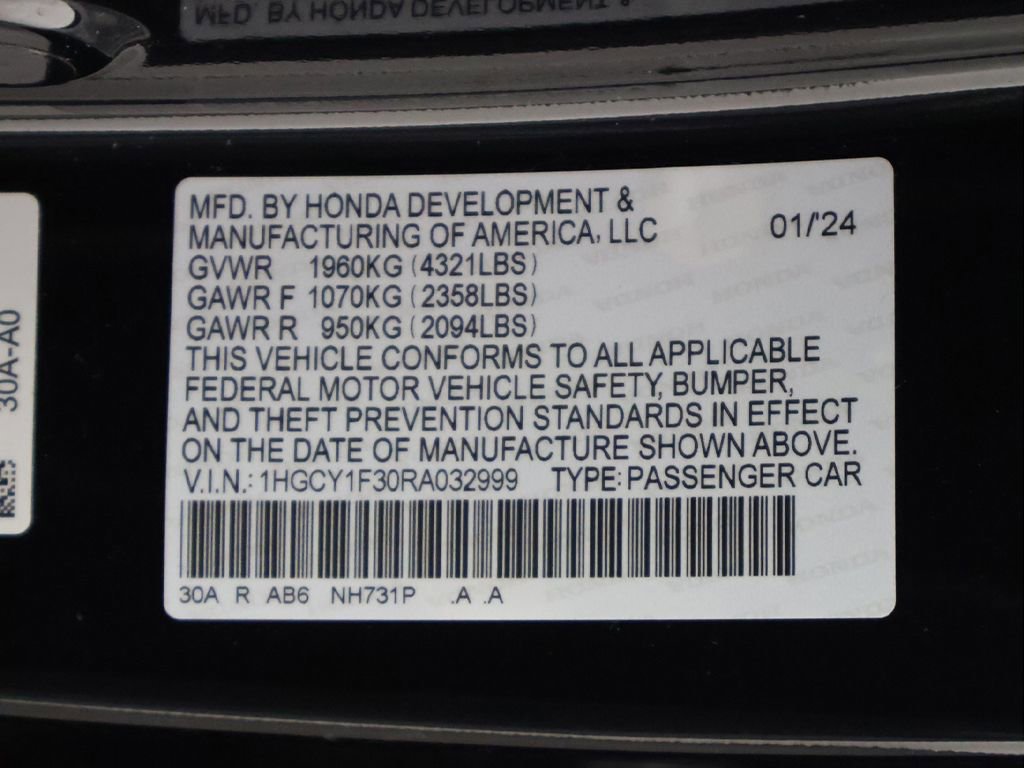 Certified 2024 Honda Accord EX image 52