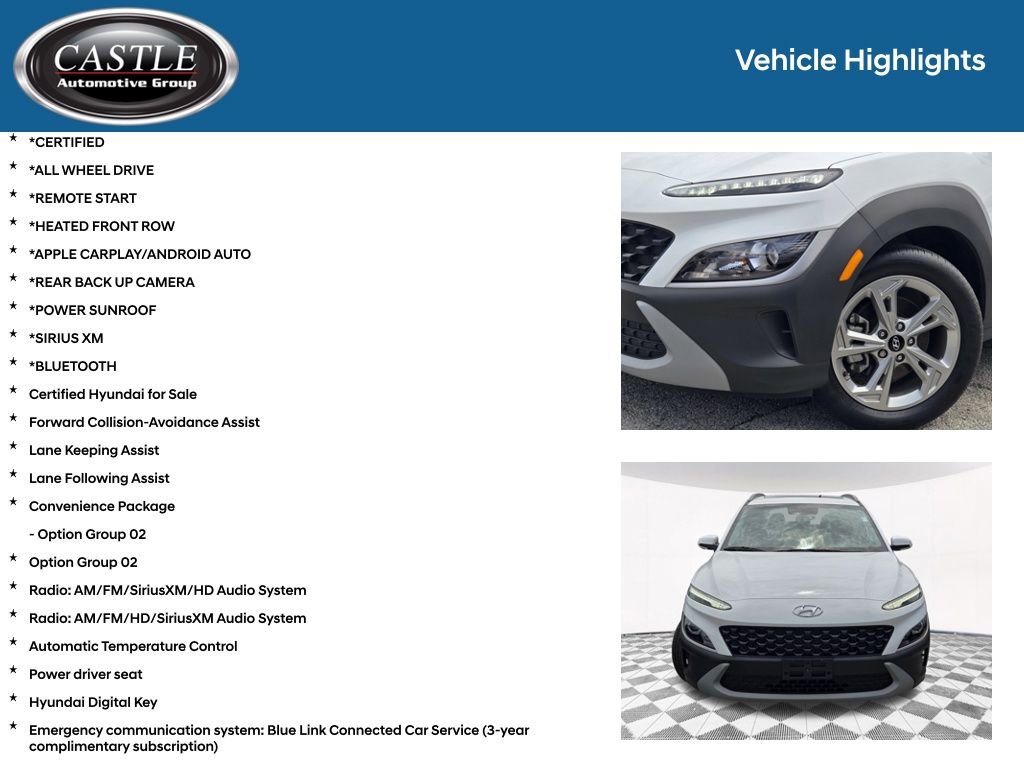Used 2023 Hyundai Kona SEL w/ Convenience Package AWD/4WD image 3