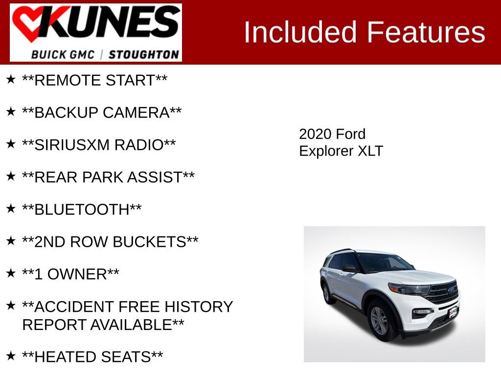 Used 2020 Ford Explorer XLT w/ Equipment Group 202A AWD/4WD image 2