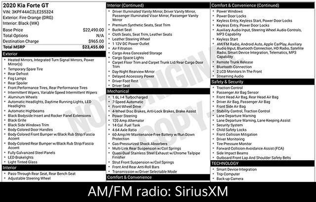 Certified 2020 Kia Forte GT image 8