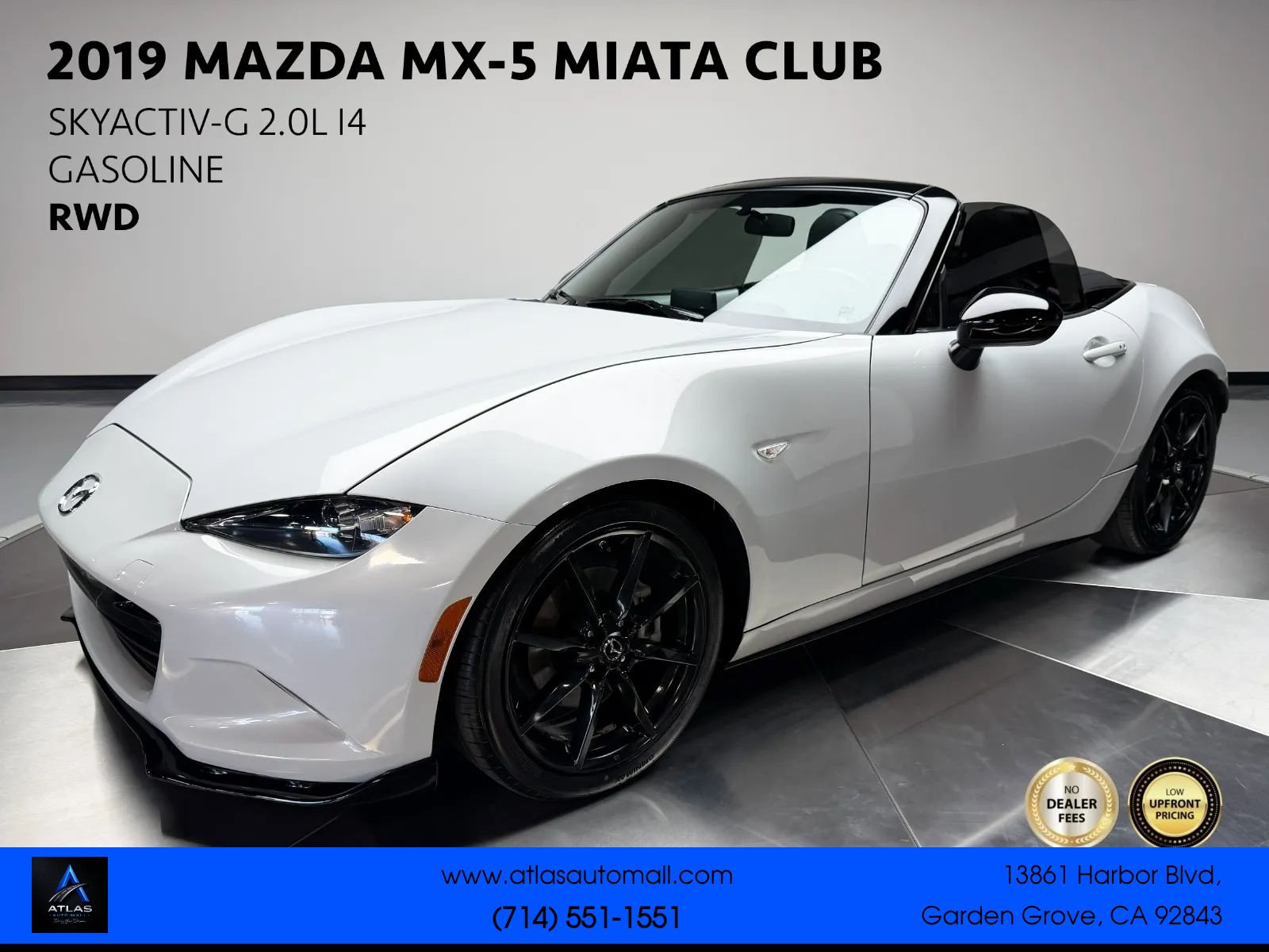 Used 2019 MAZDA MX-5 Miata Club