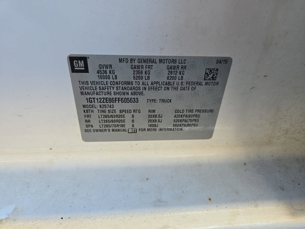 Used 2015 GMC Sierra 2500 SLT w/ Duramax Plus Package image 13