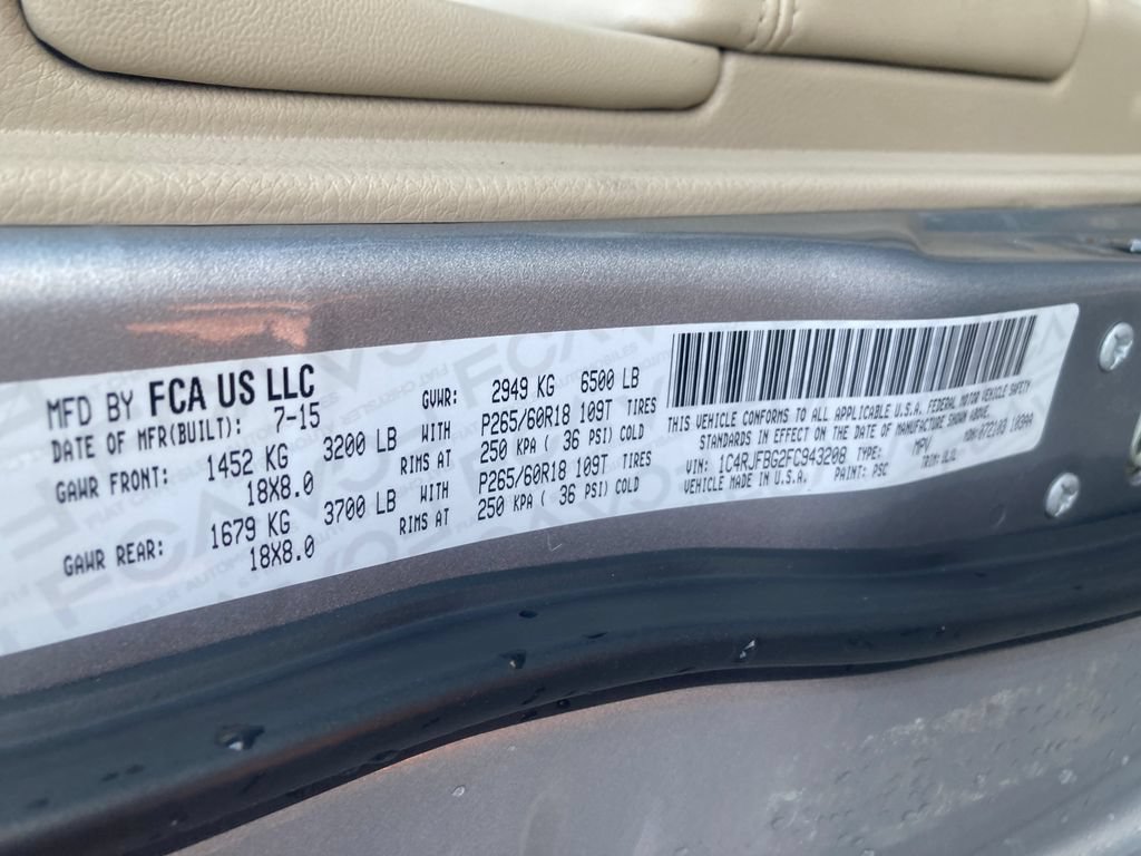 Used 2015 Jeep Grand Cherokee Limited AWD/4WD image 37
