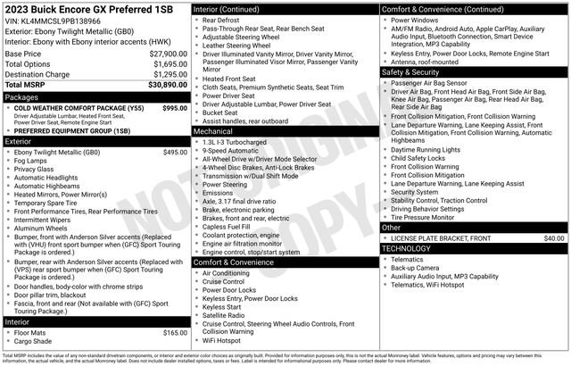 Certified 2023 Buick Encore GX Preferred w/ Cold Weather Comfort Package image 6