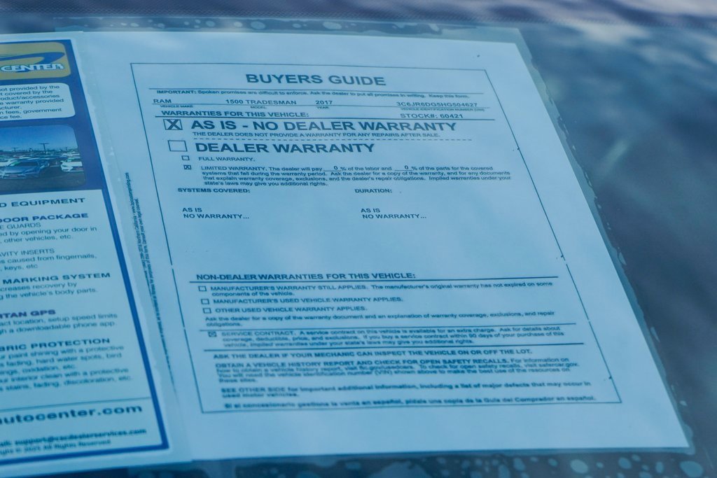 Used 2017 RAM 1500 Tradesman w/ Chrome Appearance Group image 37