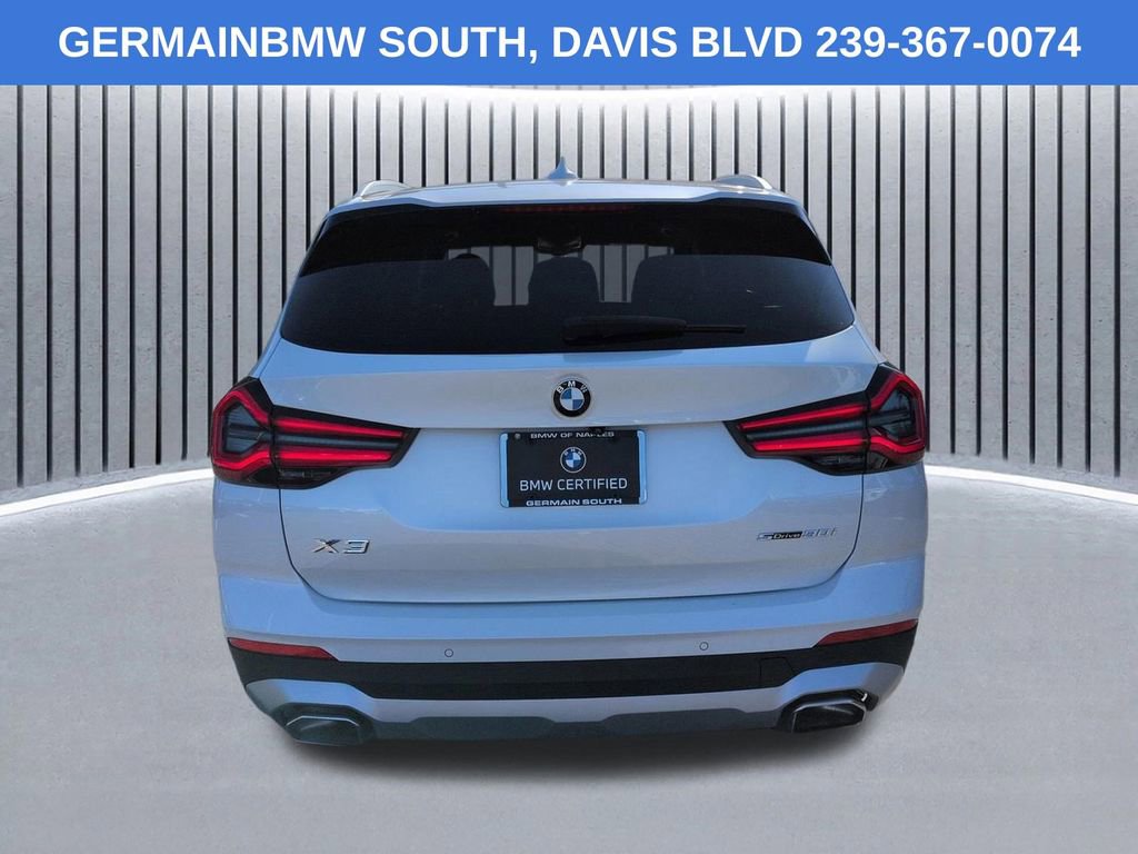Certified 2022 BMW X3 sDrive30i w/ Premium Package 2 RWD image 6