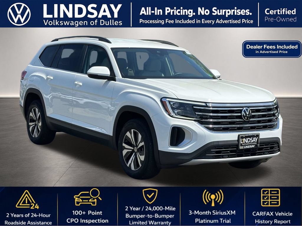 Used 2024 Volkswagen Atlas SE AWD/4WD image 1