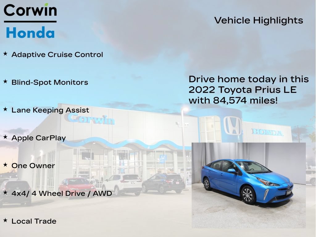 Used 2022 Toyota Prius LE AWD/4WD image 6