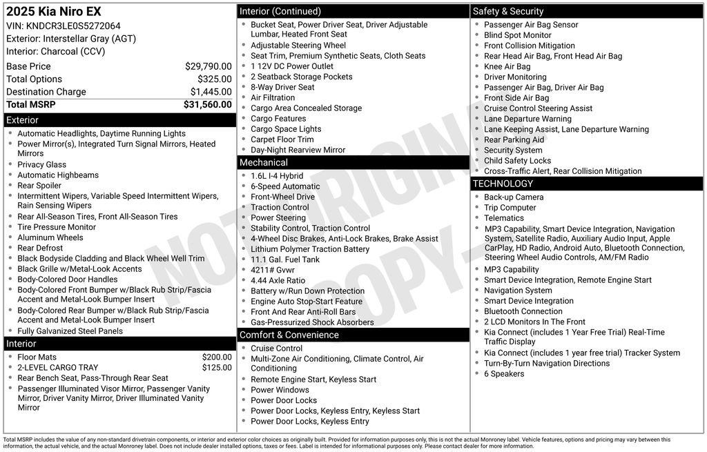 Certified 2025 Kia Niro EX FWD image 37