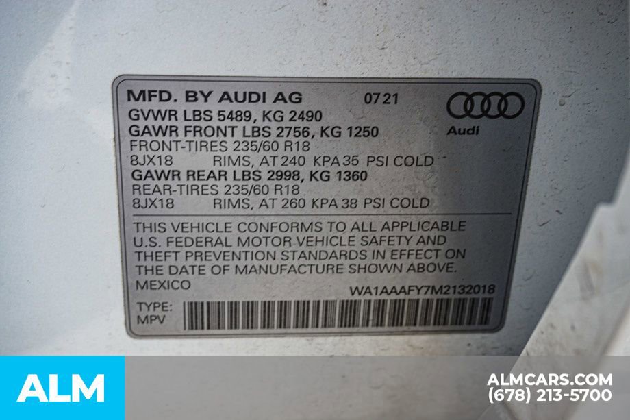 Used 2021 Audi Q5 2.0T Premium w/ Convenience Package image 64