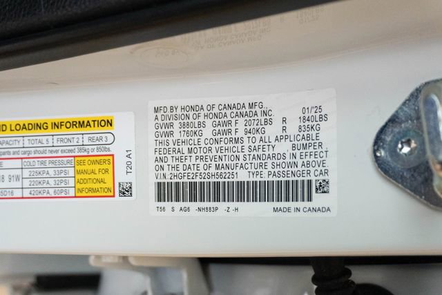 Certified 2025 Honda Civic Sport image 28