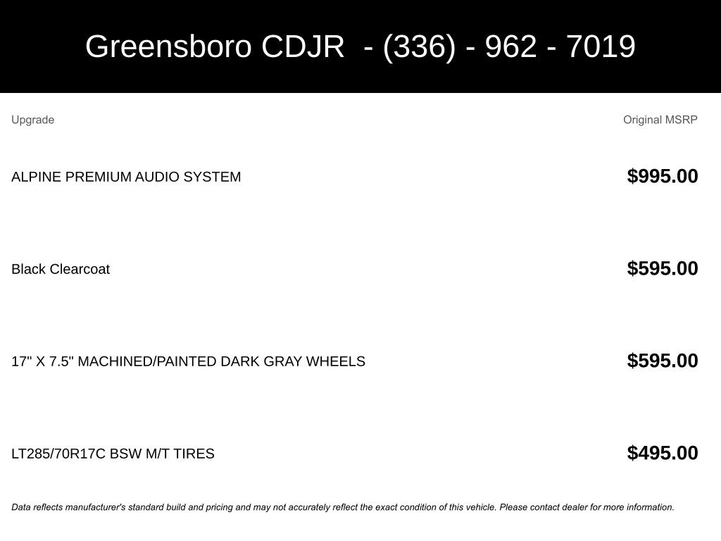 New 2026 Jeep Gladiator Mojave AWD/4WD image 5