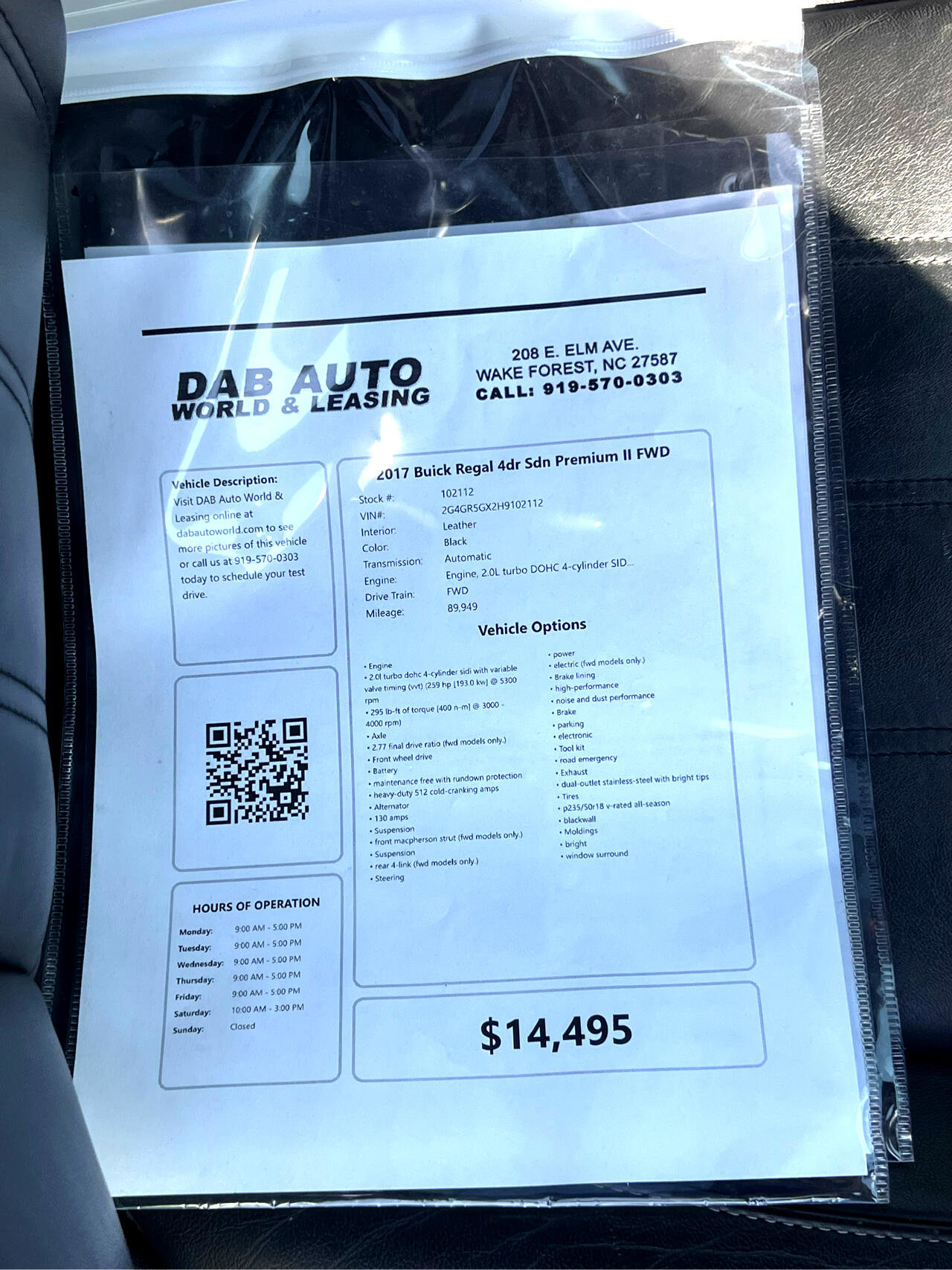 Used 2017 Buick Regal Premium w/ Driver Confidence Package #1 image 35