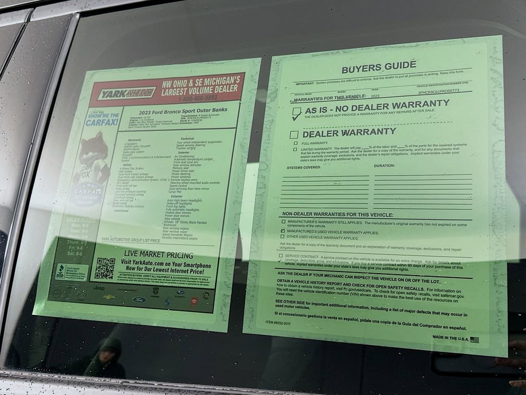 Used 2023 Ford Bronco Sport Outer Banks image 13
