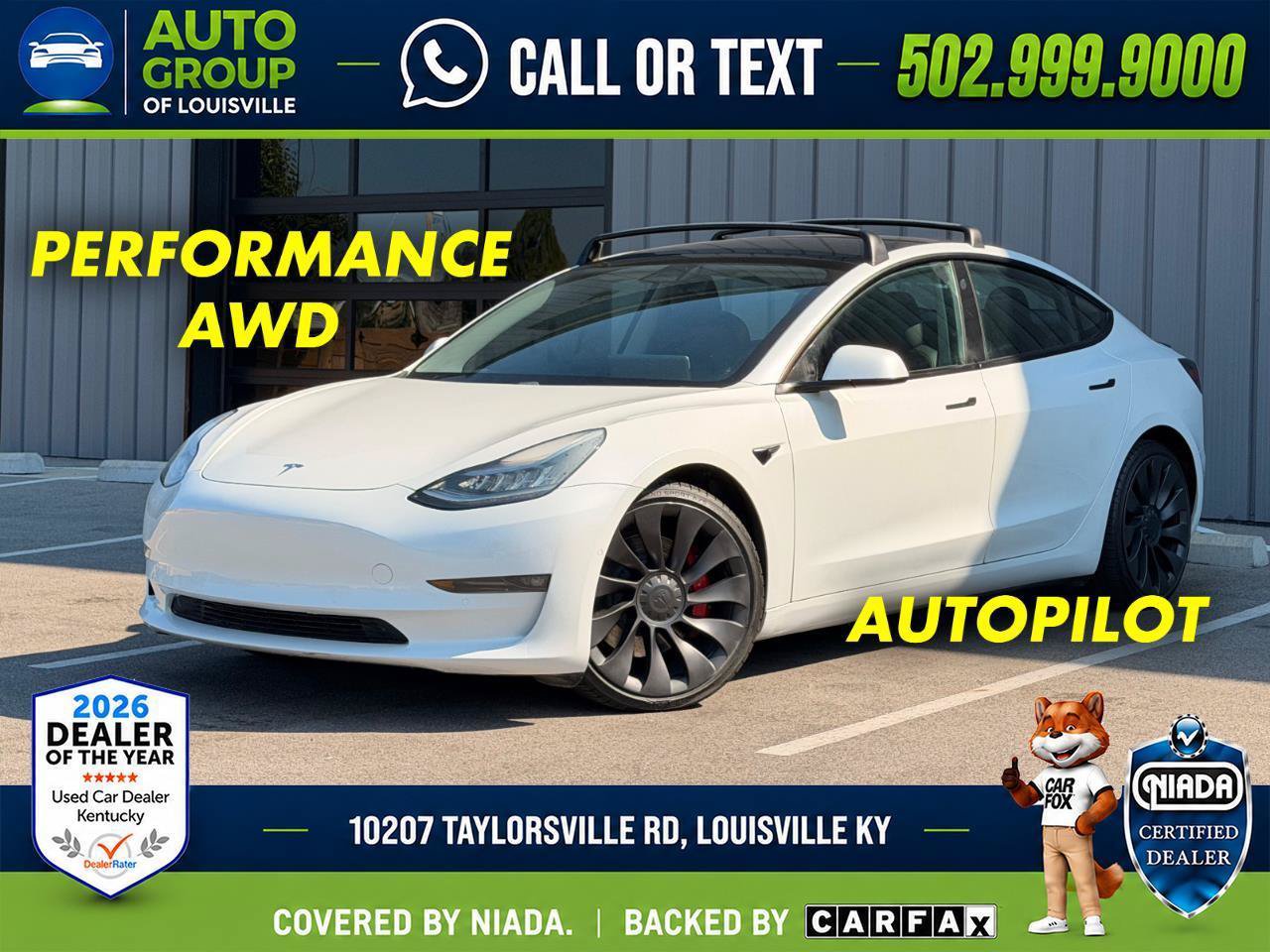Used 2021 Tesla Model 3 Performance AWD/4WD image 1