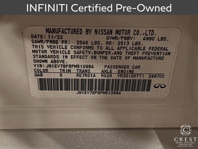 Certified 2023 INFINITI Q50 Luxe w/ Cargo Package image 30