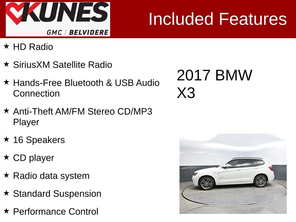 Used 2017 BMW X3 xDrive35i image 2