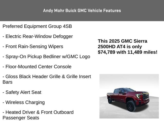 Used 2025 GMC Sierra 2500 AT4 w/ AT4 Premium Plus Package image 12