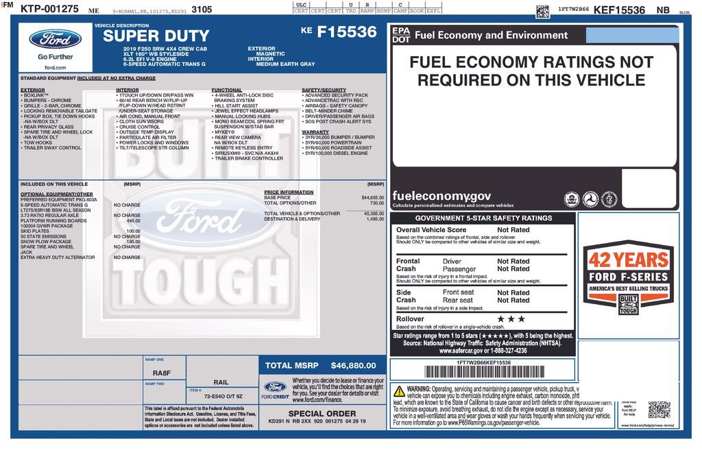 Used 2019 Ford F250 XLT w/ Snow Plow Prep Package image 35