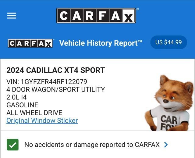 Used 2024 Cadillac XT4 Sport image 4