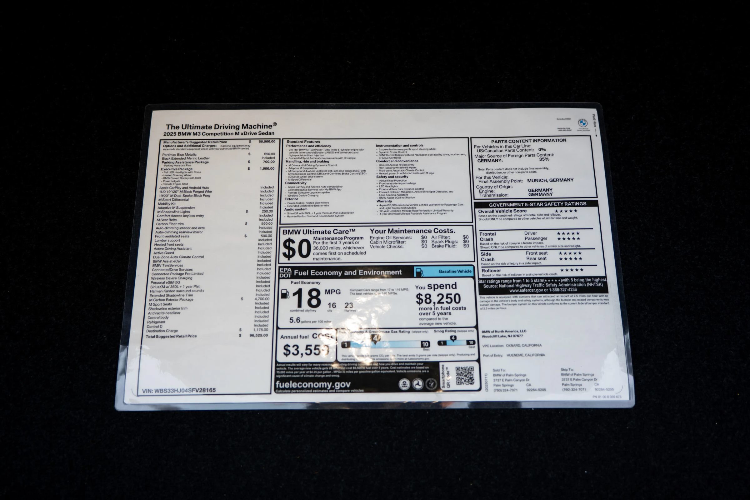 Used 2025 BMW M3 Competition w/ M Carbon Exterior Package AWD/4WD image 29