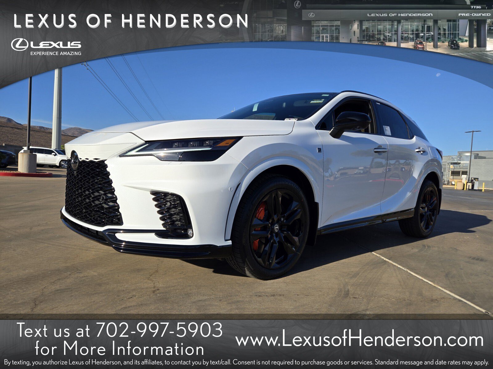 New 2026 Lexus RX 500h F Sport