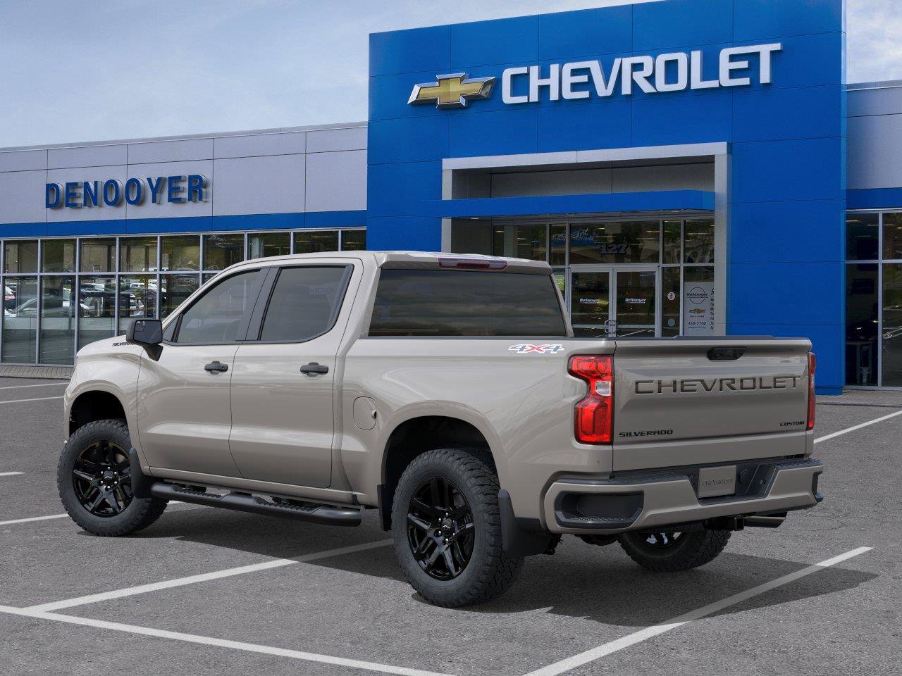 New 2026 Chevrolet Silverado 1500 Custom w/ Turbomax Blackout Package AWD/4WD image 3