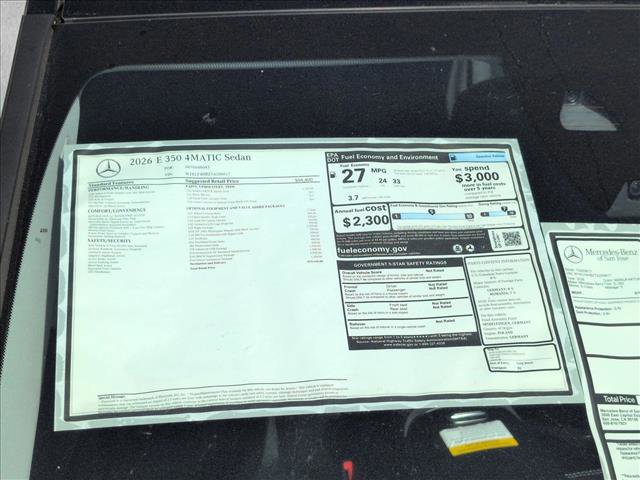 New 2026 Mercedes-Benz E 350 4MATIC Sedan image 16
