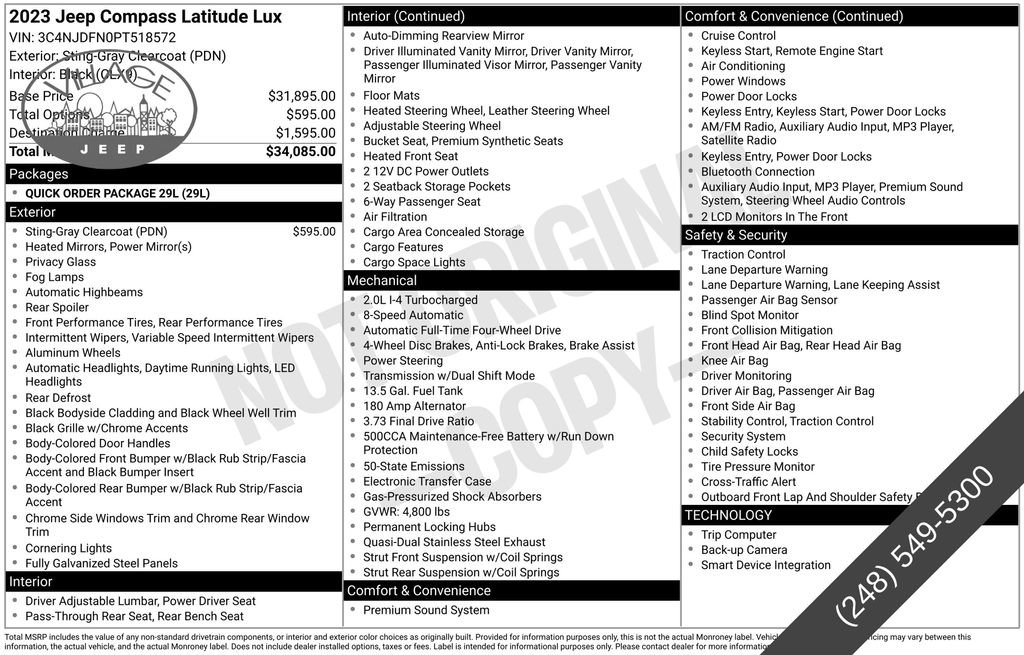 Used 2023 Jeep Compass Latitude image 14