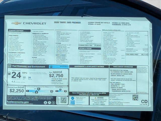 New 2026 Chevrolet Tahoe Premier image 18