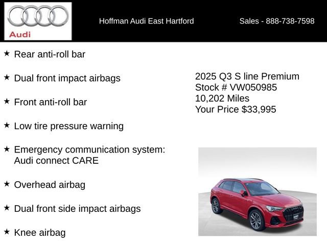 Certified 2025 Audi Q3 2.0T Premium w/ Convenience Package image 5