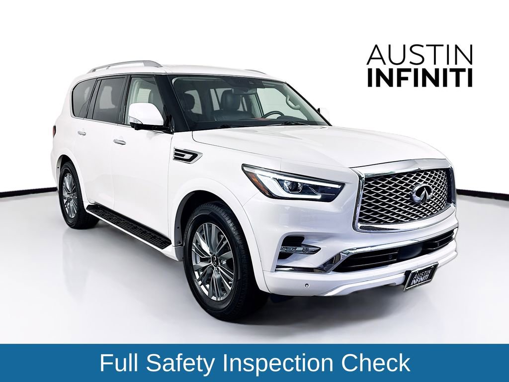 Used 2021 INFINITI QX80 Luxe w/ Cargo Package RWD image 1