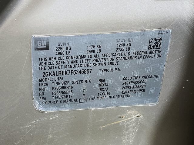 Used 2015 GMC Terrain SLE w/ Chrome Edition FWD image 25