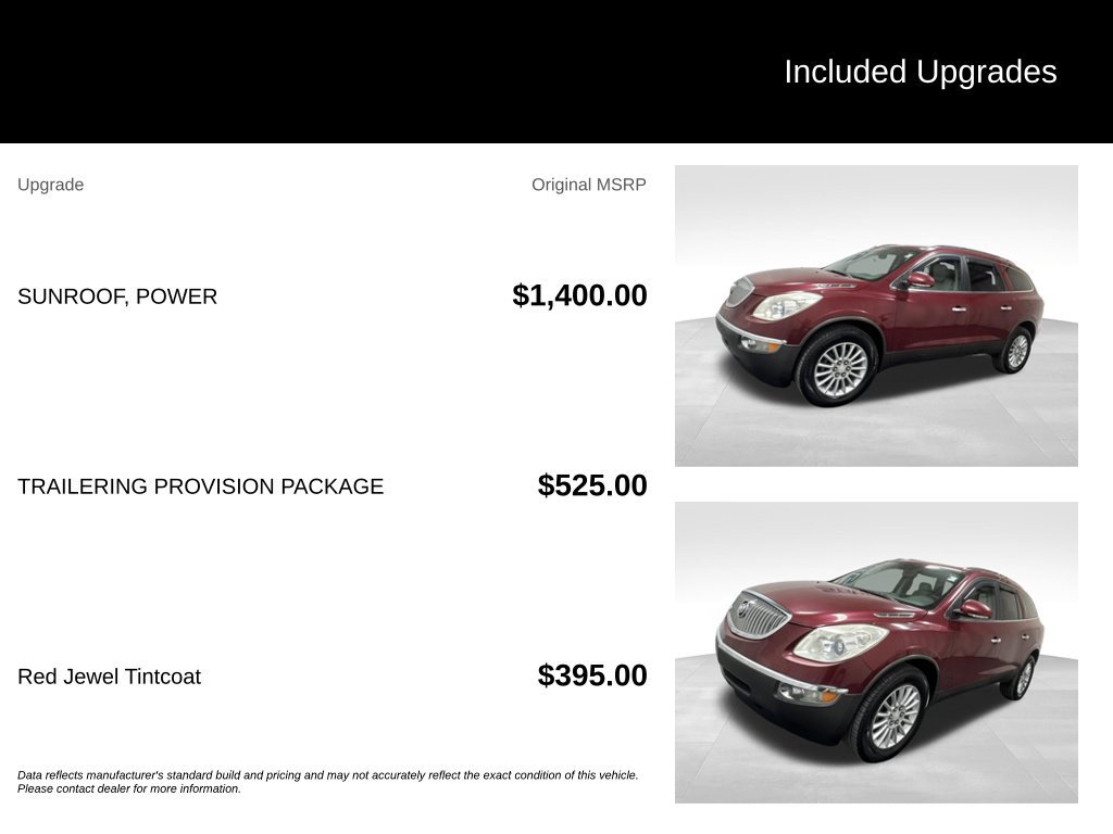 Used 2011 Buick Enclave CXL w/ Trailering Provision Package FWD image 2