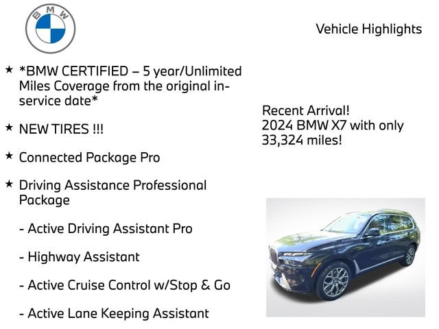 Used 2024 BMW X7 xDrive40i AWD/4WD image 4