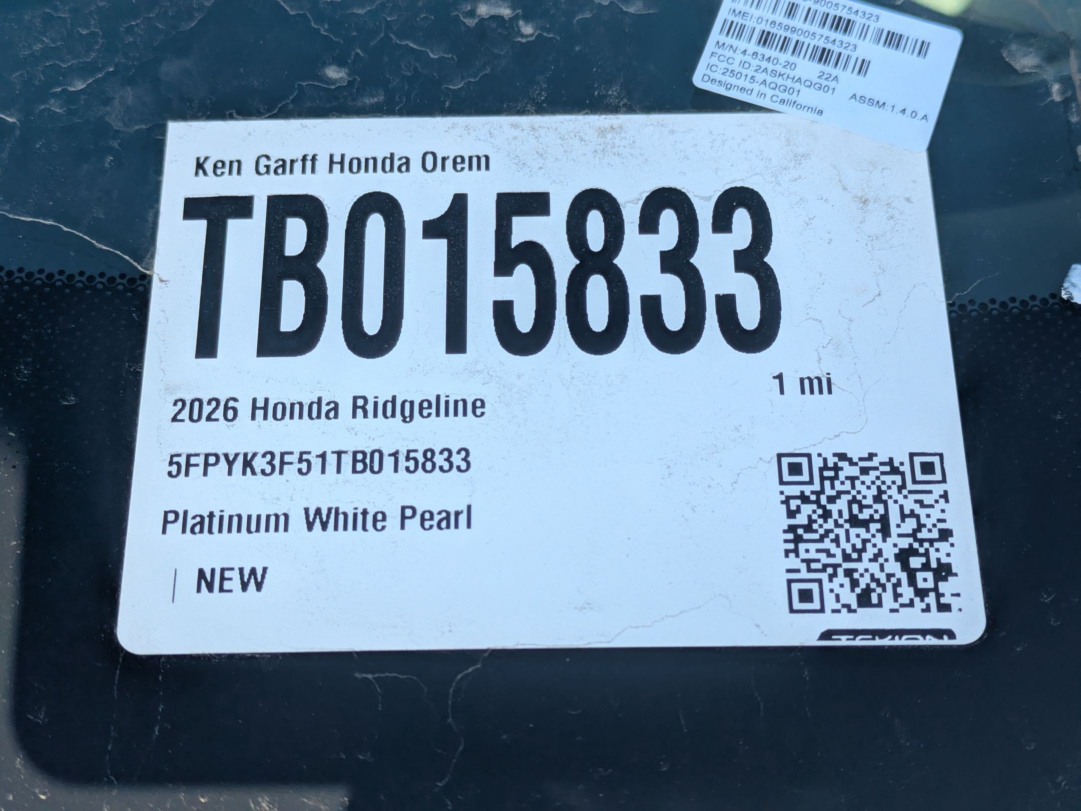 New 2026 Honda Ridgeline RTL image 19